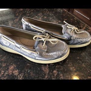 Pewter Sperry Topsider Shoes